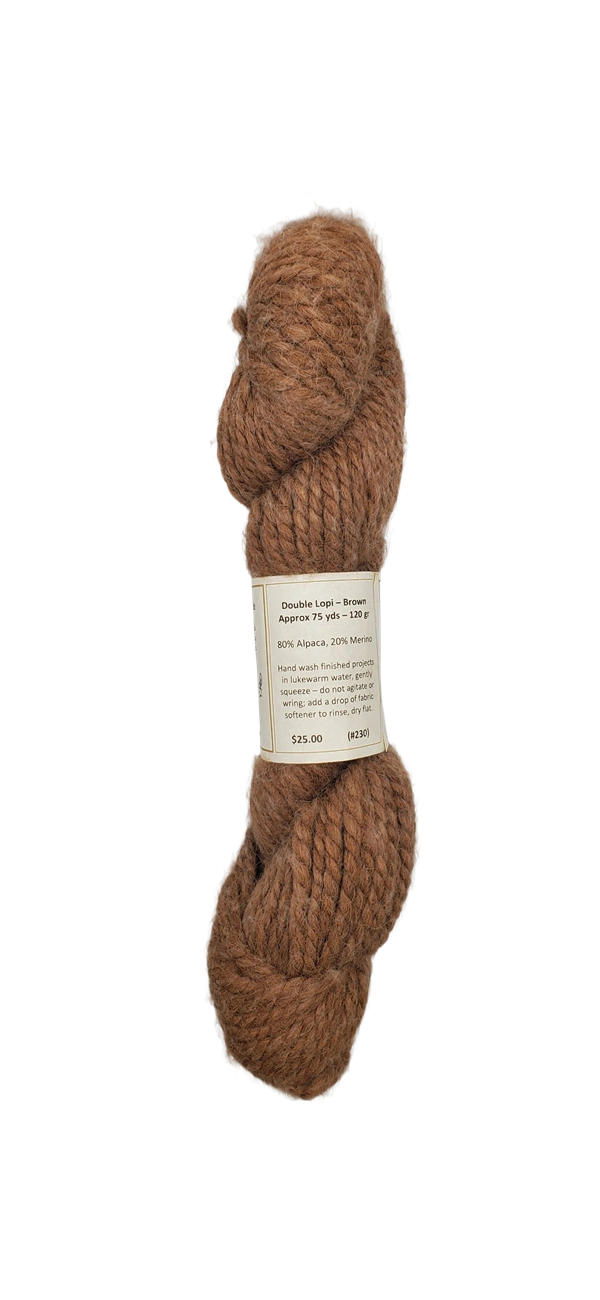 Cozy Brown Alpaca & Merino Blend Yarn Luxurious Lopi Feel SKU 230 Wrap Yourself in Warmth