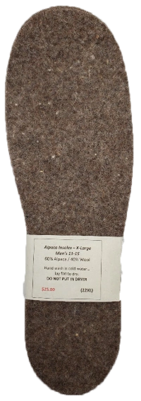 Cozy XL Alpaca Insoles 22XL Feet's Best Friend Warm and Comfy Get Yours Today